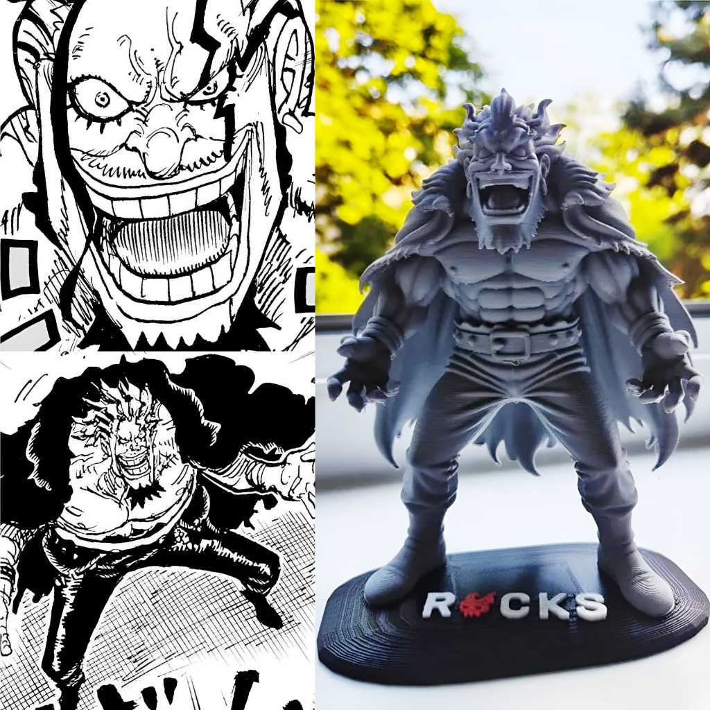 Action Figure Rocks D Xebec One Piece Print 3D PLA High Detail Figure Collection