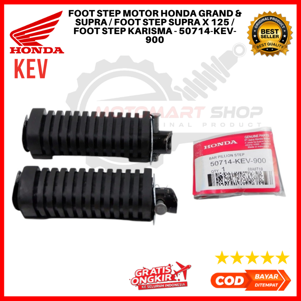 Honda Grand & Supra Motorcycle Foot Step / Supra x 125 Foot Step / Karisma Foot Step - 50714-KEV-900