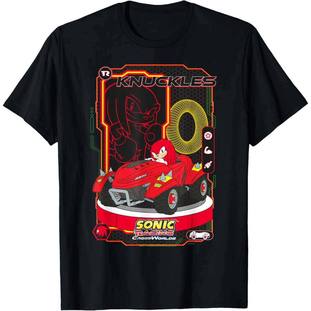 เสื้อยืดเด็ก Sonic Racing CrossWorlds - เสื้อยืด Knuckles
