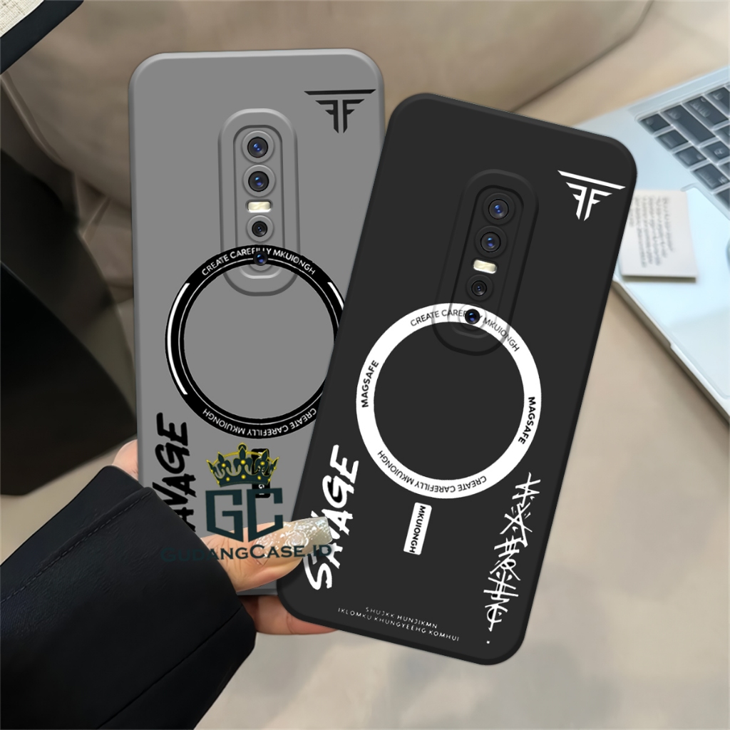 Vivo V17 Pro / V17 / V19 Casing Case Modern Circle Motif Silicone Procamera