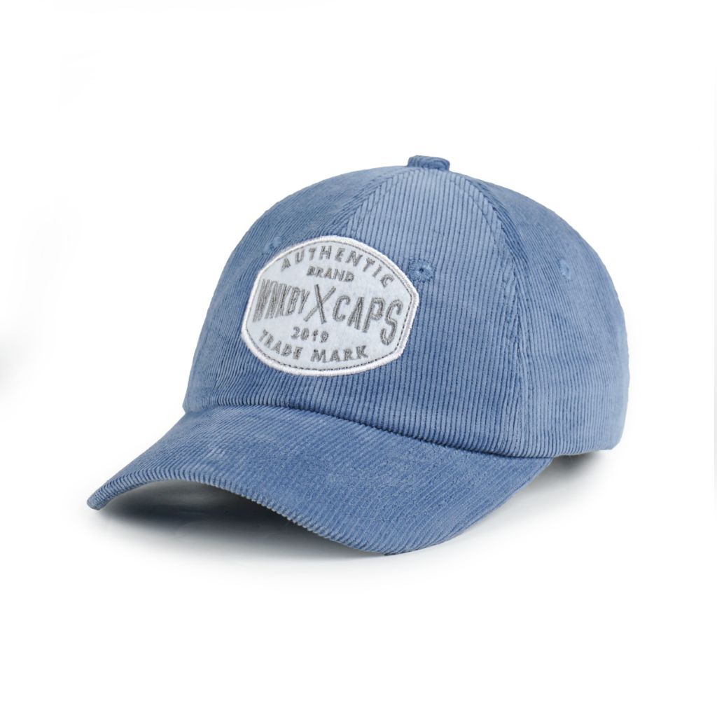 หมวกแก๊ป Wankbay Corduroy Steel Blue