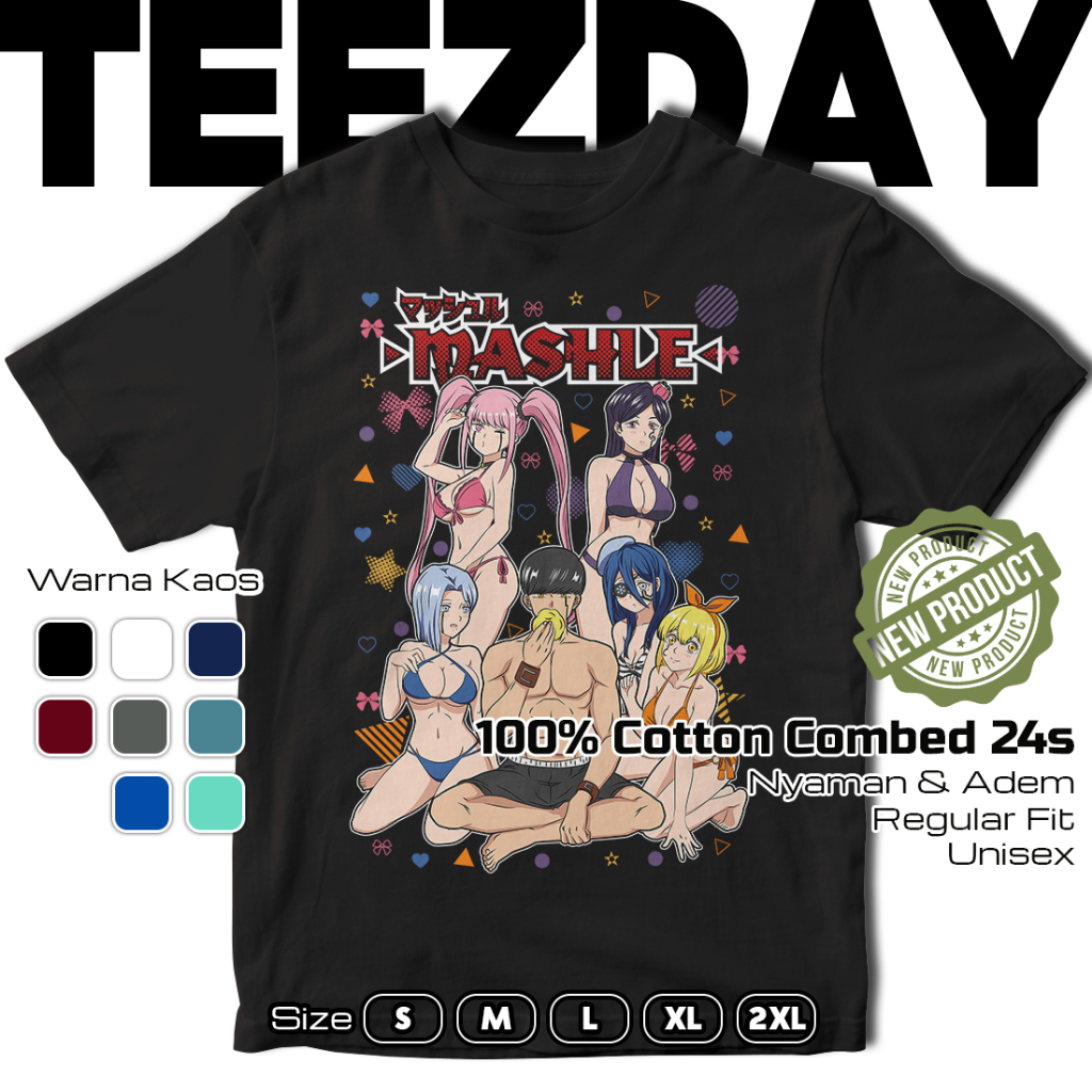 KATUN TEEZDAY 055 - เสื้อยืด Mashle - ผ้าฝ้าย 100% Combed 24s - เสื้อยืดอนิเมะ Tshirt