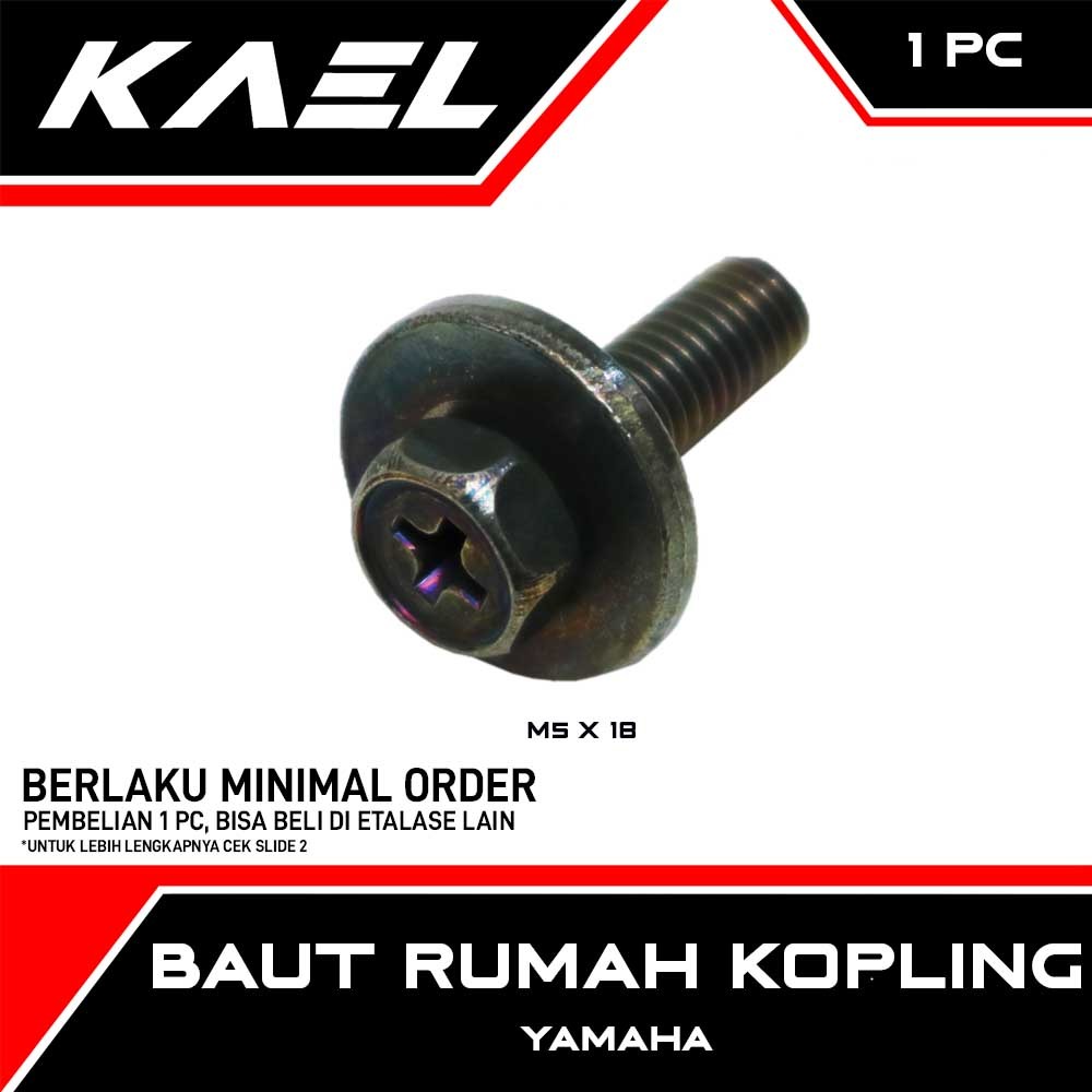 Yamaha M5x18 คลัทช์ Bolt Key 8 Bolt K8 คลัทช์ 5x18 M5 5 x 18