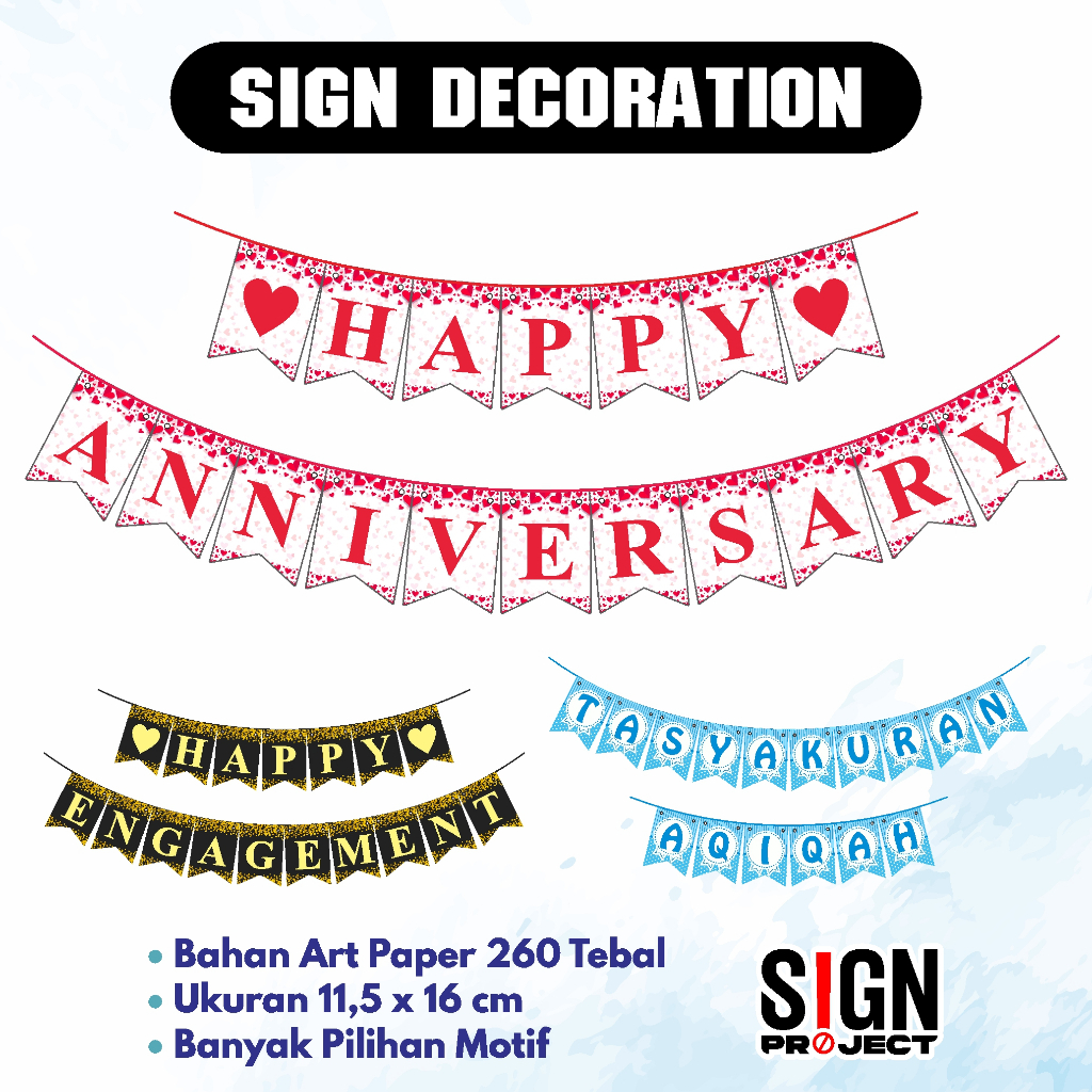 BANNER HAPPY ANNIVERSARY BACKGROUND ANNIVERSARY BRONING FLAG ANNIVERSARY DECORTATION FLAG