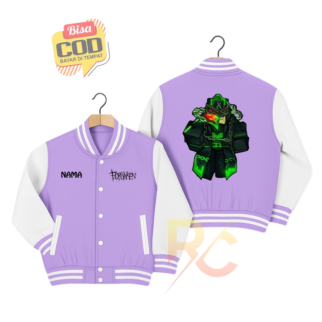 Forsaken Kids Varsity Jacket 1x1x1x1 Hacklord Shedletsky Roblox / Kids Varsity Jacket Custom Name