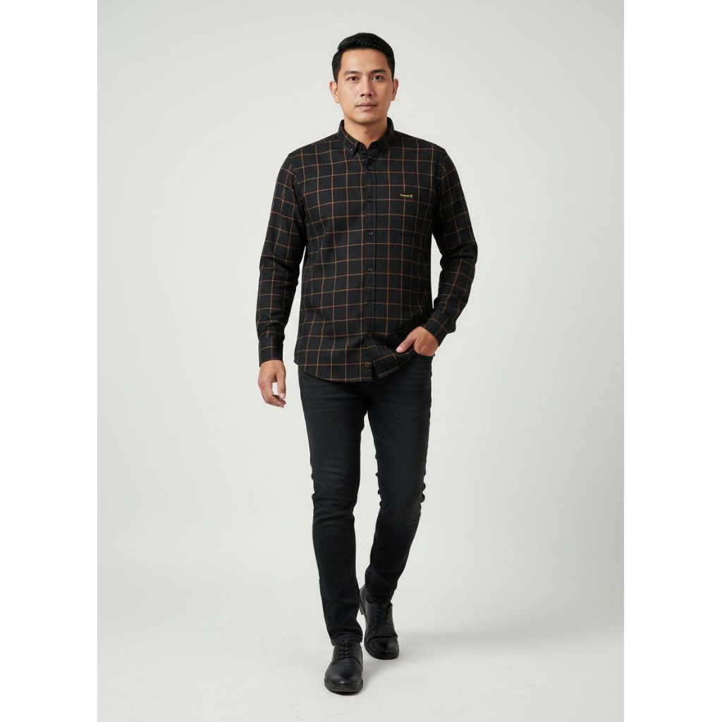 KEMEJA นําเข้าเสื้อ FLANNEL UNISEX FLANNEL เสื้อยาว-SLEEVED FLANNEL เสื้อผู้ชายและผู้หญิงเสื้อ FLANN