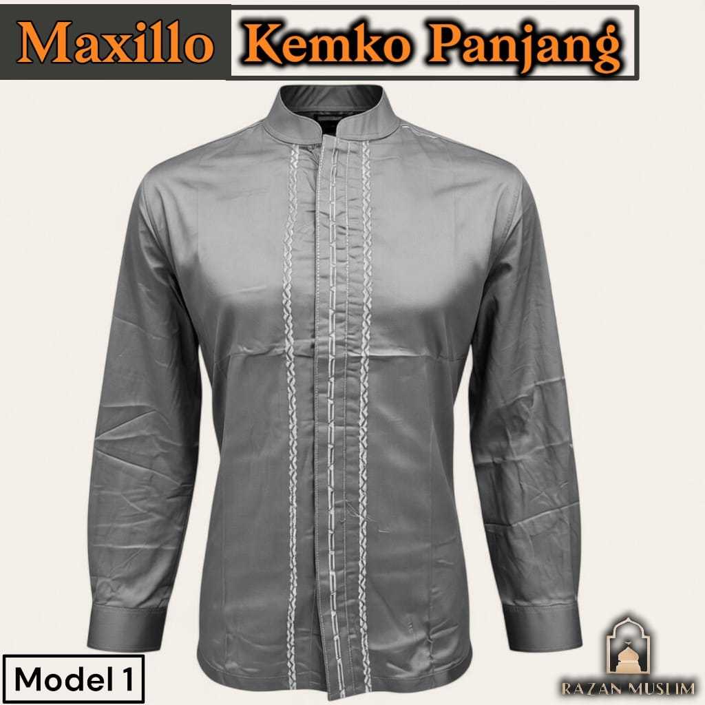 KEMEJA Kemko Maxxilo Long Sleeve Koko Shirt/Shirt - Stylish & Minimalist Design