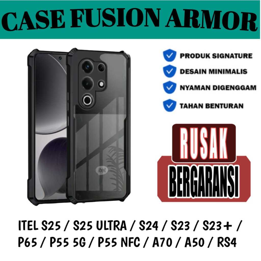 SOFTCASE SPIGEN FUSION ARMOR สําหรับ ITEL SUPER 26 ULTRA / S26 ULTRA / S25 / S25 ULTRA / S24 / S23 /