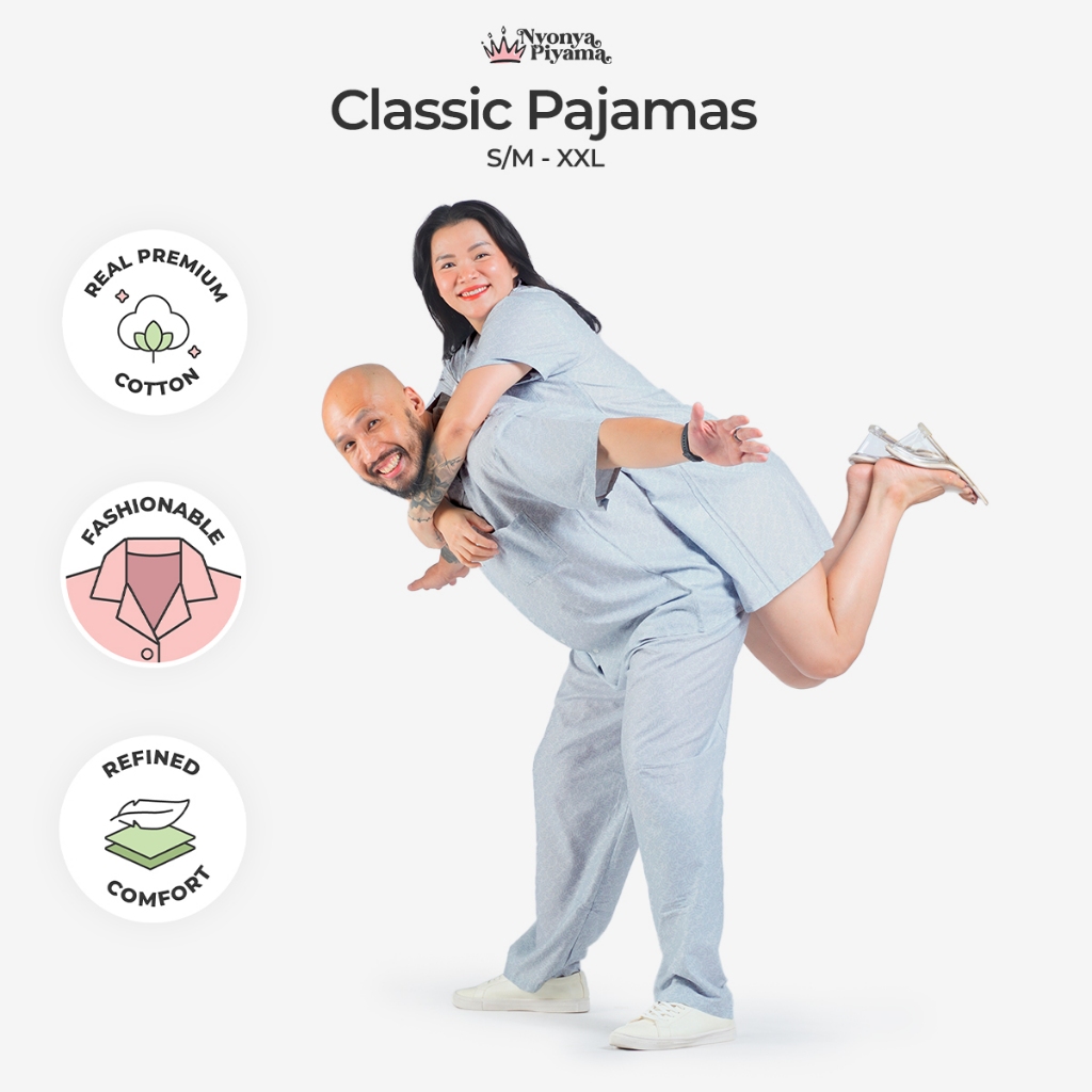 คุณนาง Comfy Pyjamas Cotton Set - Justine