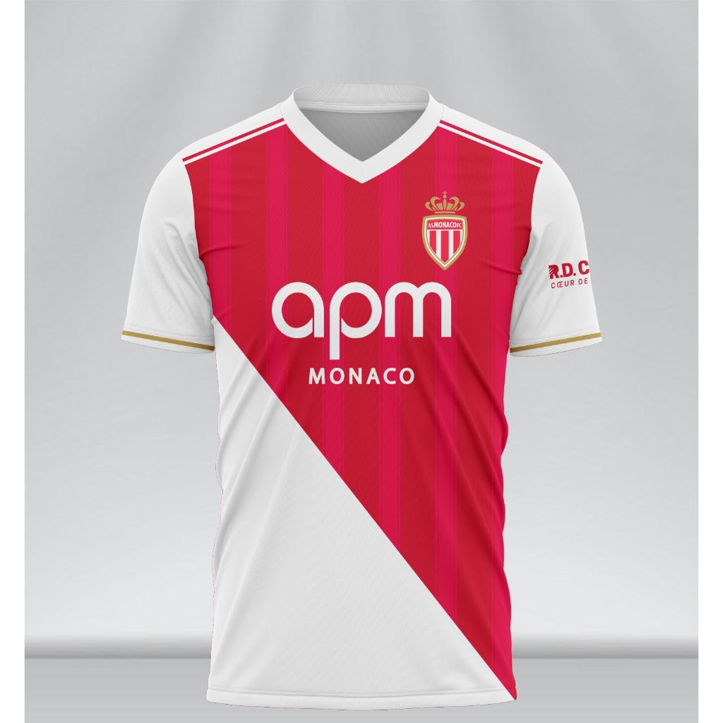 AS Monaco Home Jersey 2025 2026 พิมพ์เต็ม