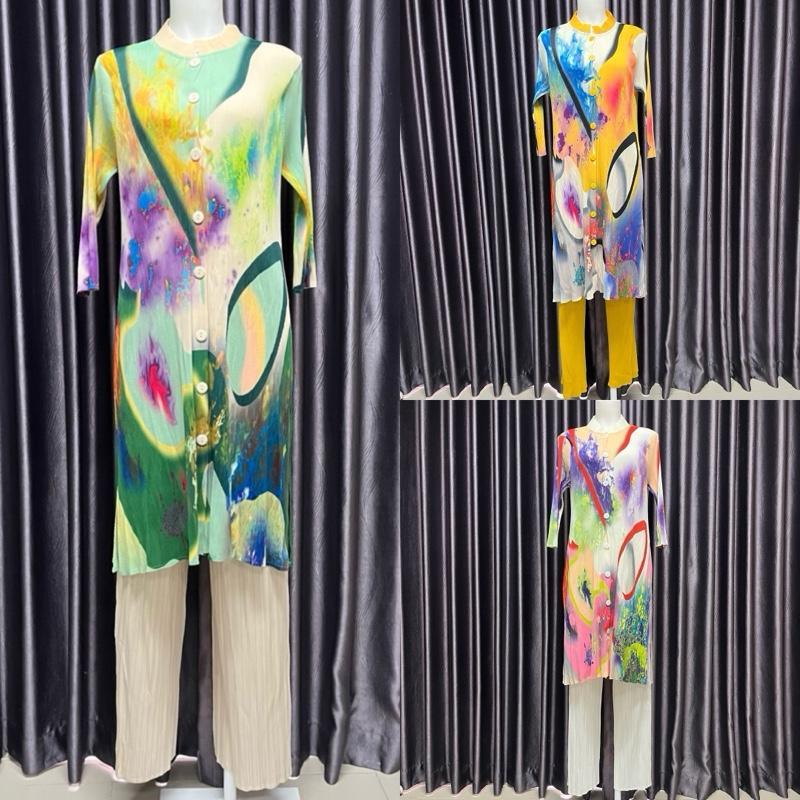 CODE 75 ชุดกางเกง ABSTRACT PATTERN TUNIC และ PLEASE