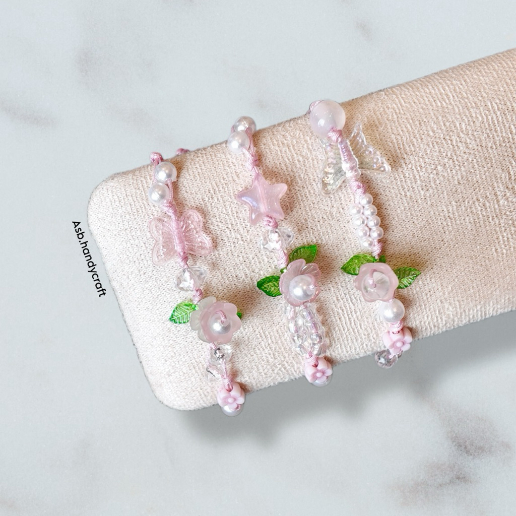 [TG104] 1 ชิ้น - สร้อยข้อมือโมเต้เชือกหยก 1 มม. พรีเมี่ยม