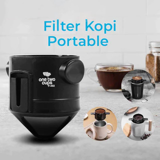 Filter Penyaring Kopi Portable V60 Cone Coffee Dripper Tea Infuser - F-402 COD