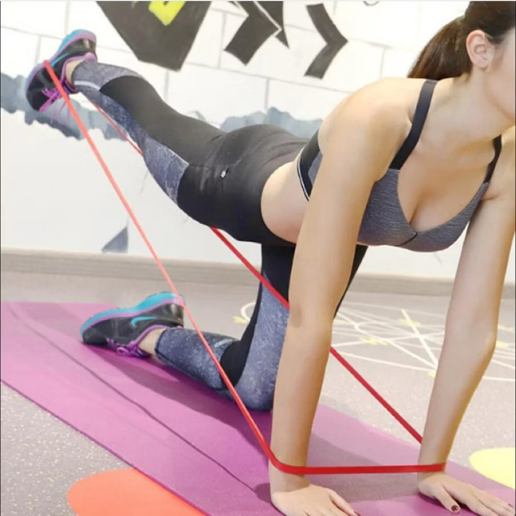 TrailTop วงต้านทานเชือกยางยืดหยุ่นยิมกีฬาโยคะอุปกรณ์ออกกําลังกายกันลื่นขนาดต่างๆ