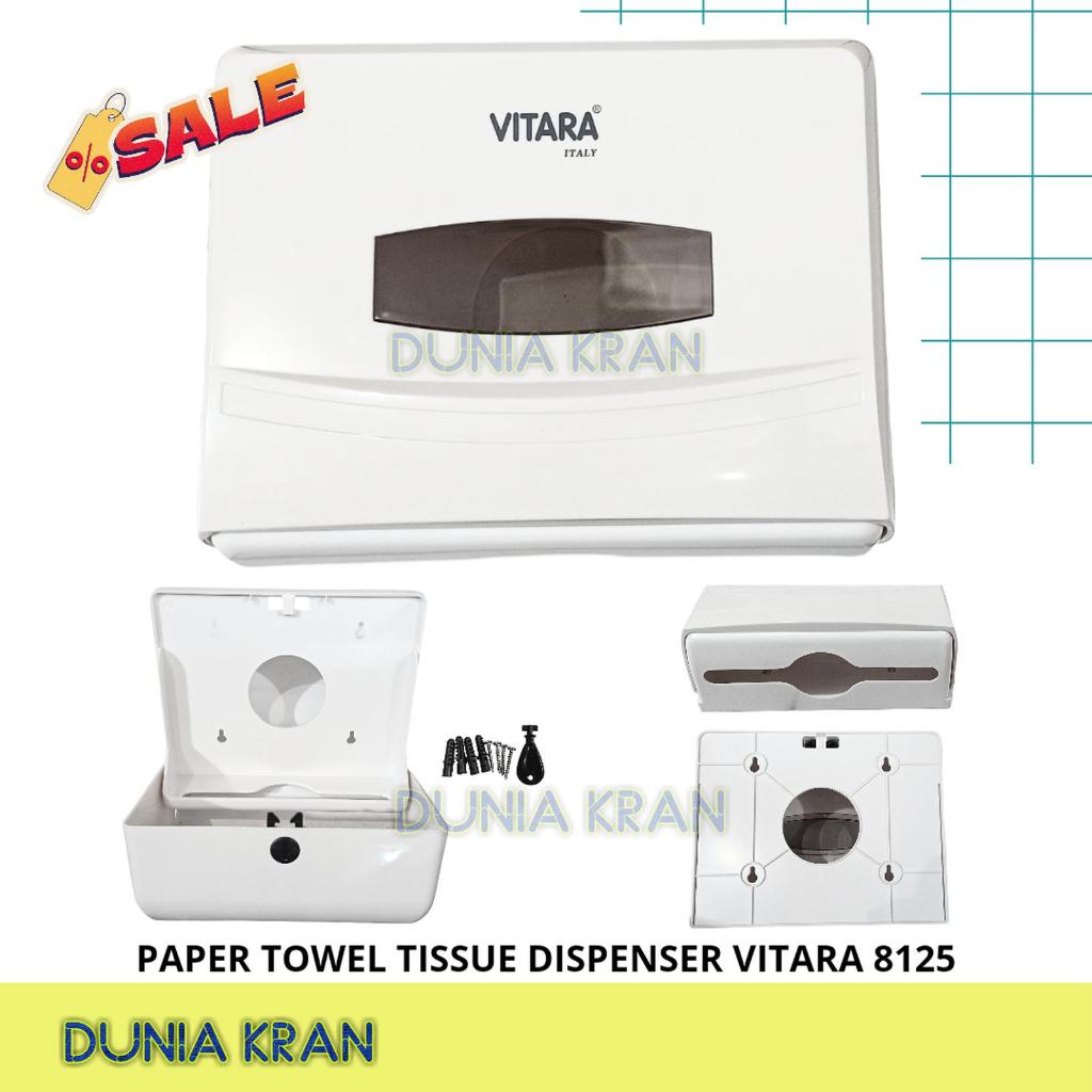 TISSUE DISPENSER ITALY PAPER TOWEL HOLDER พลาสติก PUL สีขาว TISSUE VITARA