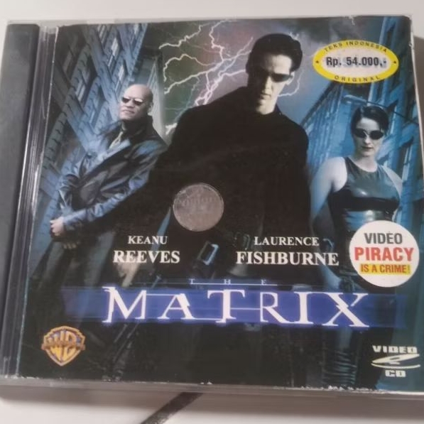 VCD Original The Matrix Feat Keanu Reeves ข้อความอินโดนีเซีย