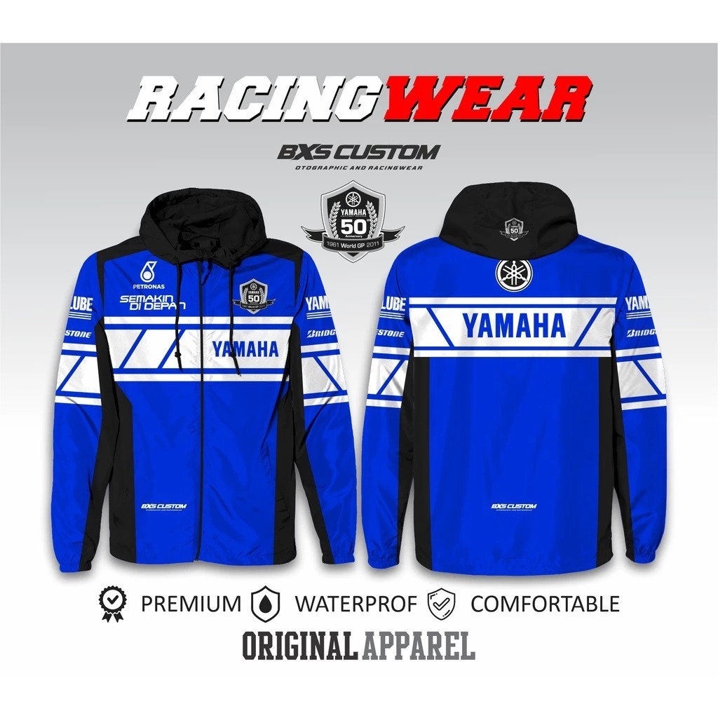เสื้อแจ็คเก็ต YAMAHA | MOTOGP YAMAHA LIVERY เสื้อแจ็คเก็ตกันน้ํา