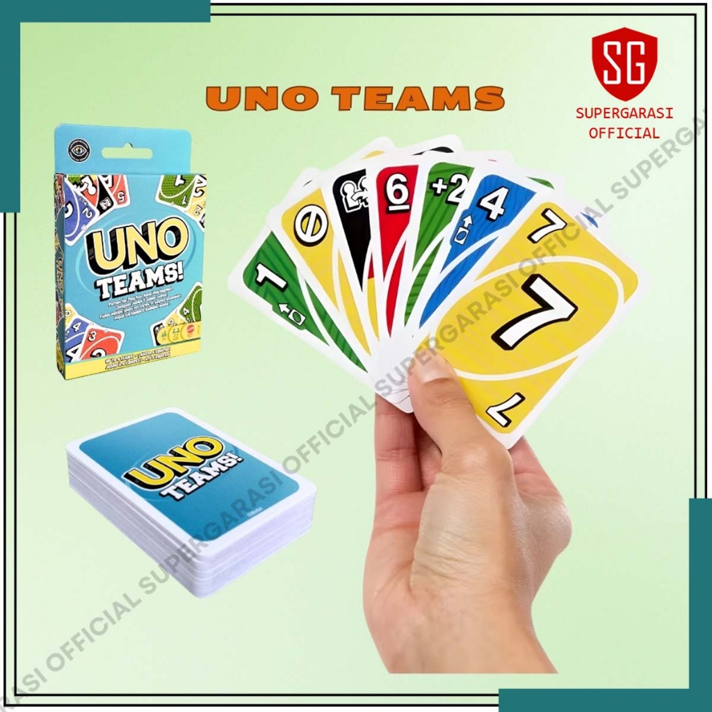 Uno Teams Card Mattel ของเล่นเด็ก