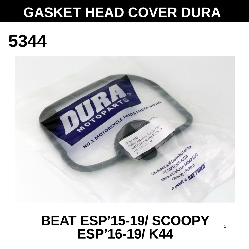 GASKET HEAD DURA by DAYTONA BEAT ESP 3, 15-19/ SCOOPY ESP 316-19/ K44 5344