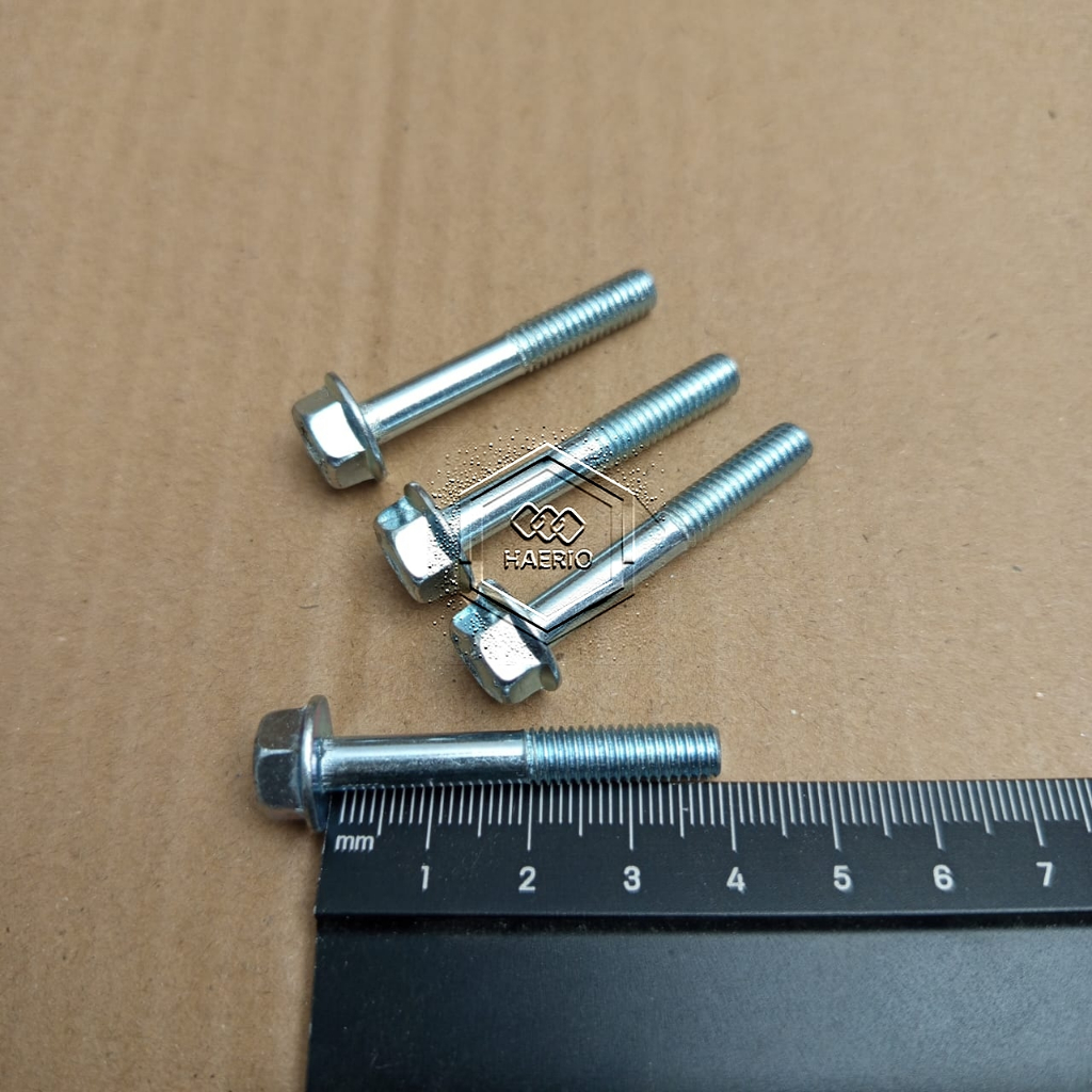 10 KEY CAP BOLT 4 ซม.LENGTH M6X40 4 ซม.สีขาว 40 มม. 40 มม.FLANGE BOLT M6 X 40 BOLT 6X40 6 X 40 PITCH