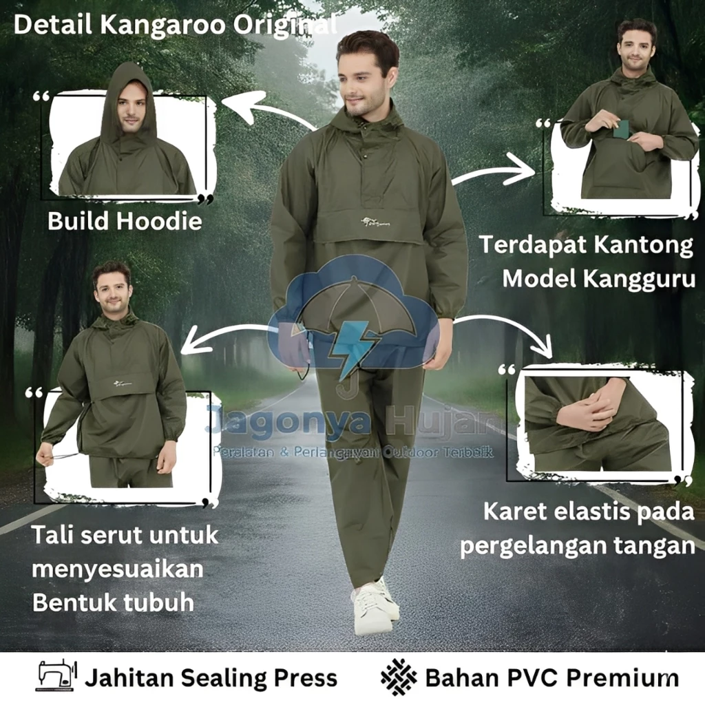 เสื้อกันฝนชุดจิงโจ้กันน้ำ thumbnail 3