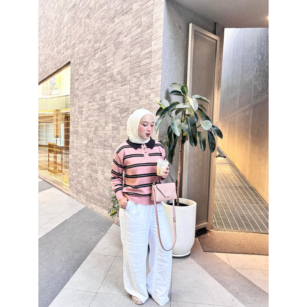 Nitstar Calya Polo Sweater เสื้อถักผู้หญิง