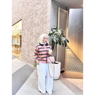 Nitstar Calya Polo Sweater knitwear Atasan Wanita