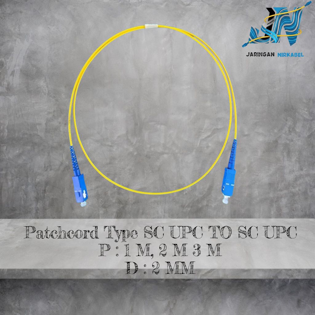 Patchcord 1 M 2 M 3 M 2 MM Type SC UPC TO SC UPC / สายแพทช์ 1M, 2M, 3M 2MM