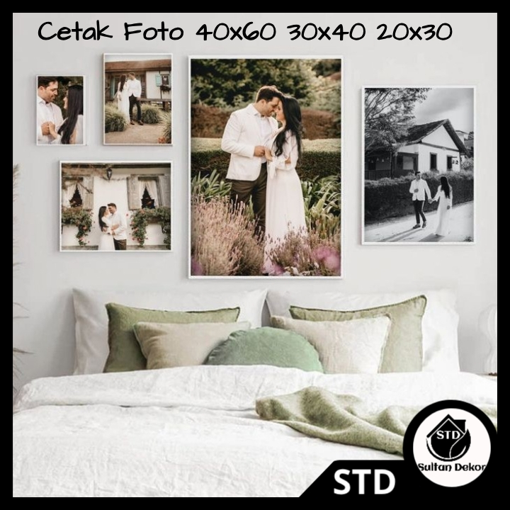 STD PHOTO PRINTING 40x60 CUSTOM PLUS ANTI-FADING MDF WOODEN FRAME SULTANDKOR