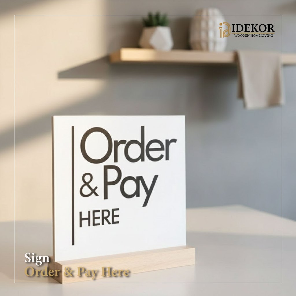 Pay Heres Order - Pay Here PREMIUM Order Sign BY IDKOR
