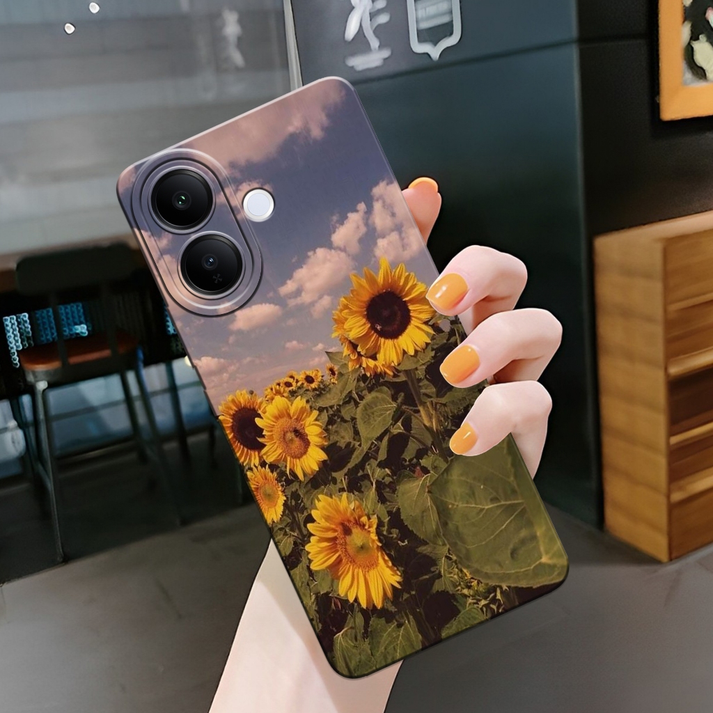 HP ล่าสุด iQOO Z10R 5G 2025 Softcase - เคสดอกไม้แฟชั่น - เคส iQOO Z10R 5G 2025 - เคส Pro Camera Sili