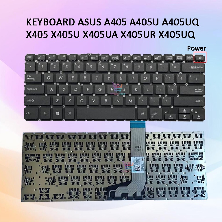 ASUS A405 A405U A405UQ X405 X405U X405UA X405UR X405UQ คีย์บอร์ด