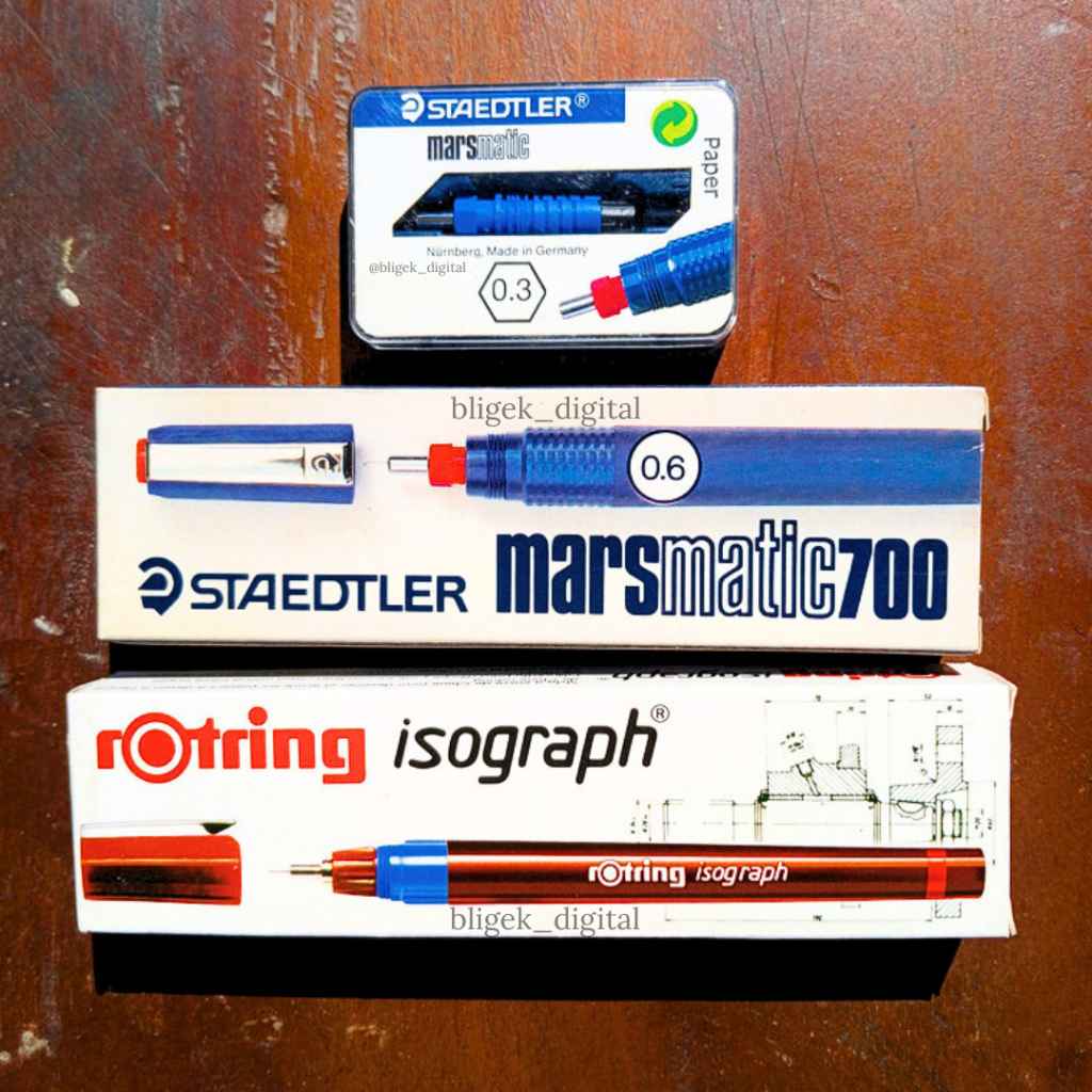MATA ROTRING และ Rapido STAEDTLER Isograph Pen / Engineering Drawing Pen Eye / Rapido และ Isograph E