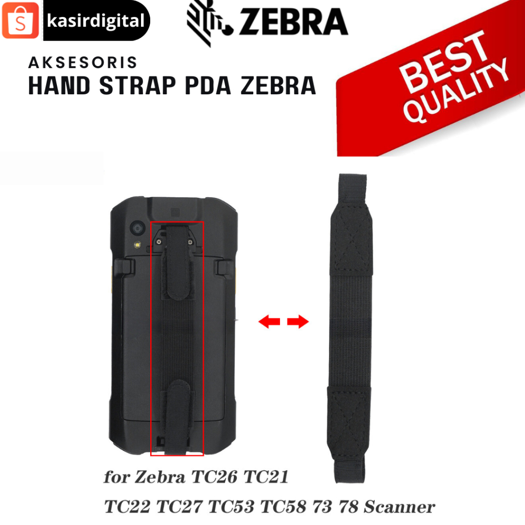 Zebra สายคล้องมือยืดหยุ่นสําหรับเคสป้องกันใช้งานร่วมกับ TC21 & TC26 อุปกรณ์เสริม PDA Zebra Hand Stra