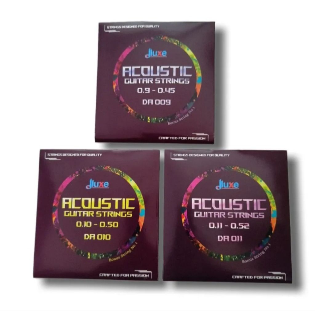 ต้นฉบับ DLUXE ACOUSTIC GUITAR STRINGS FULLSET / ELECTRIC GUITAR STRINGS / ORIGINAL DLUXE ACOUSTIC GU