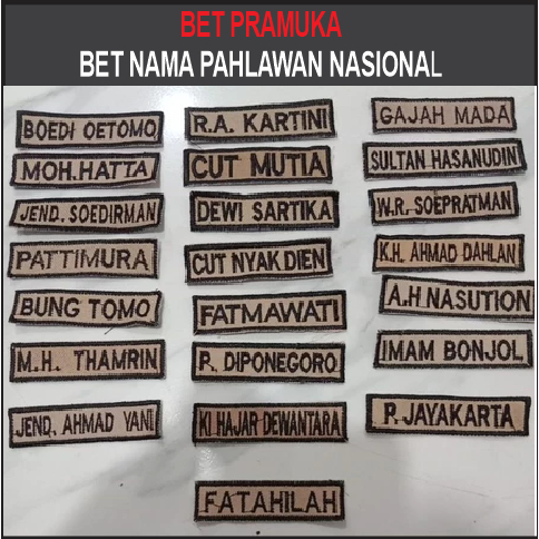 SCOUT BET/MIDDLE NAMEBET ขนาด 2X8.5 CM