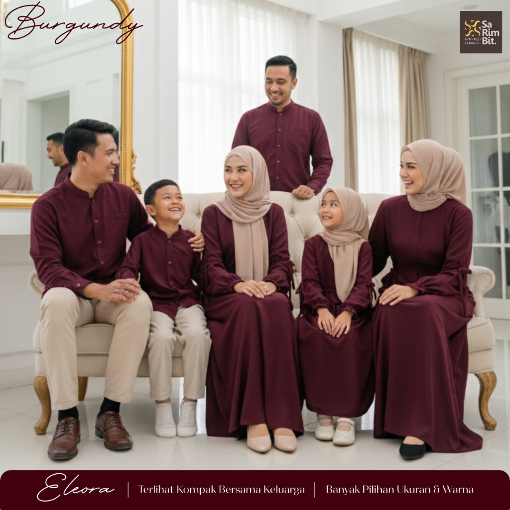 DRESS GAMIS SARIMBIT COUPLE FAMILY EID 2026 / ชุดครอบครัว EID 2026
