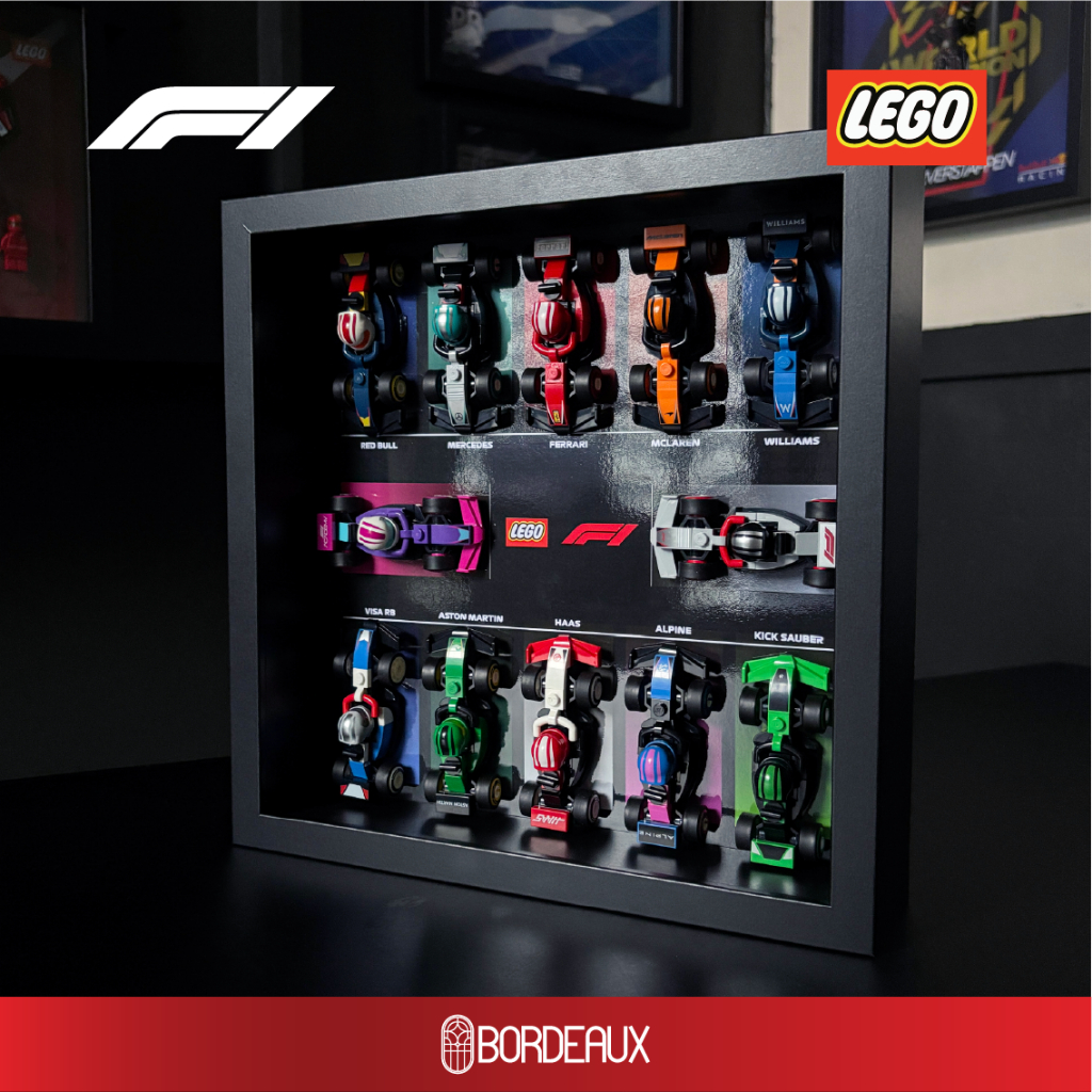 LEGO F1 FRAME F1 MINIFIGURES ทีมทั้งหมด FERRARI MERCEDES MCLAREN REDBULL FRAME