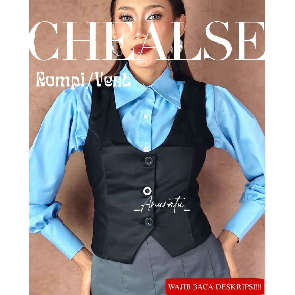เชลซี เสื้อกั๊กสตรีวินเทจคุณภาพ|Anuratu store official