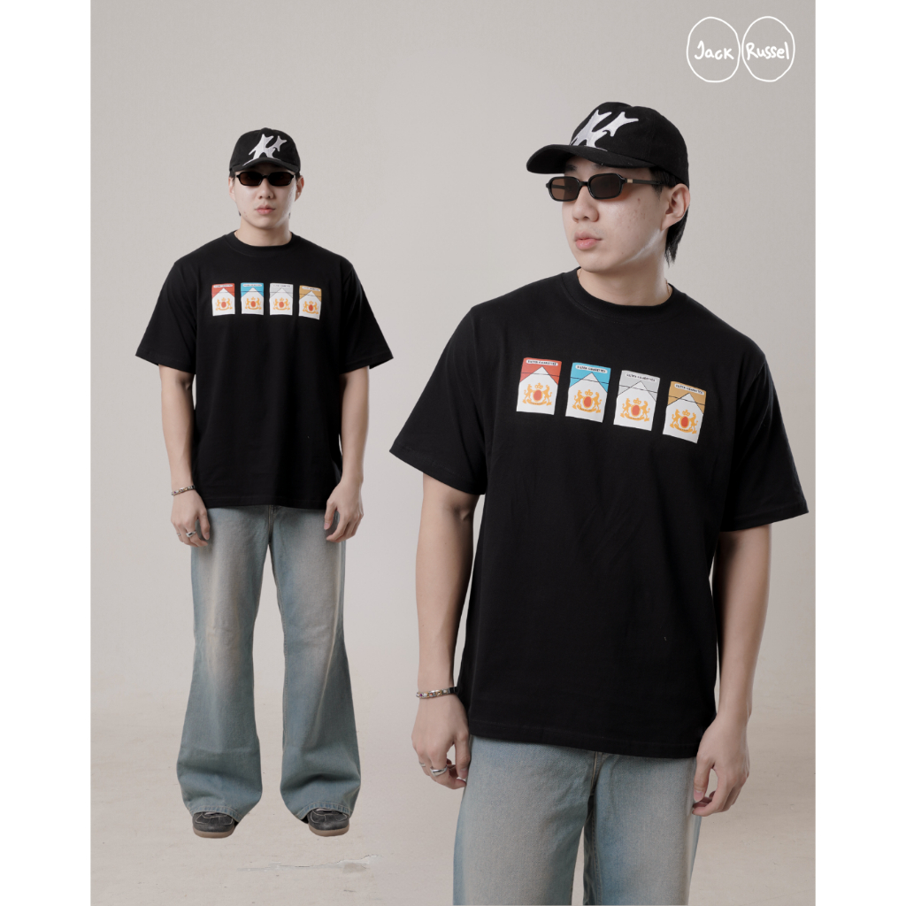 Jack&Russel - เสื้อยืดโอเวอร์ไซส์บุหรี่