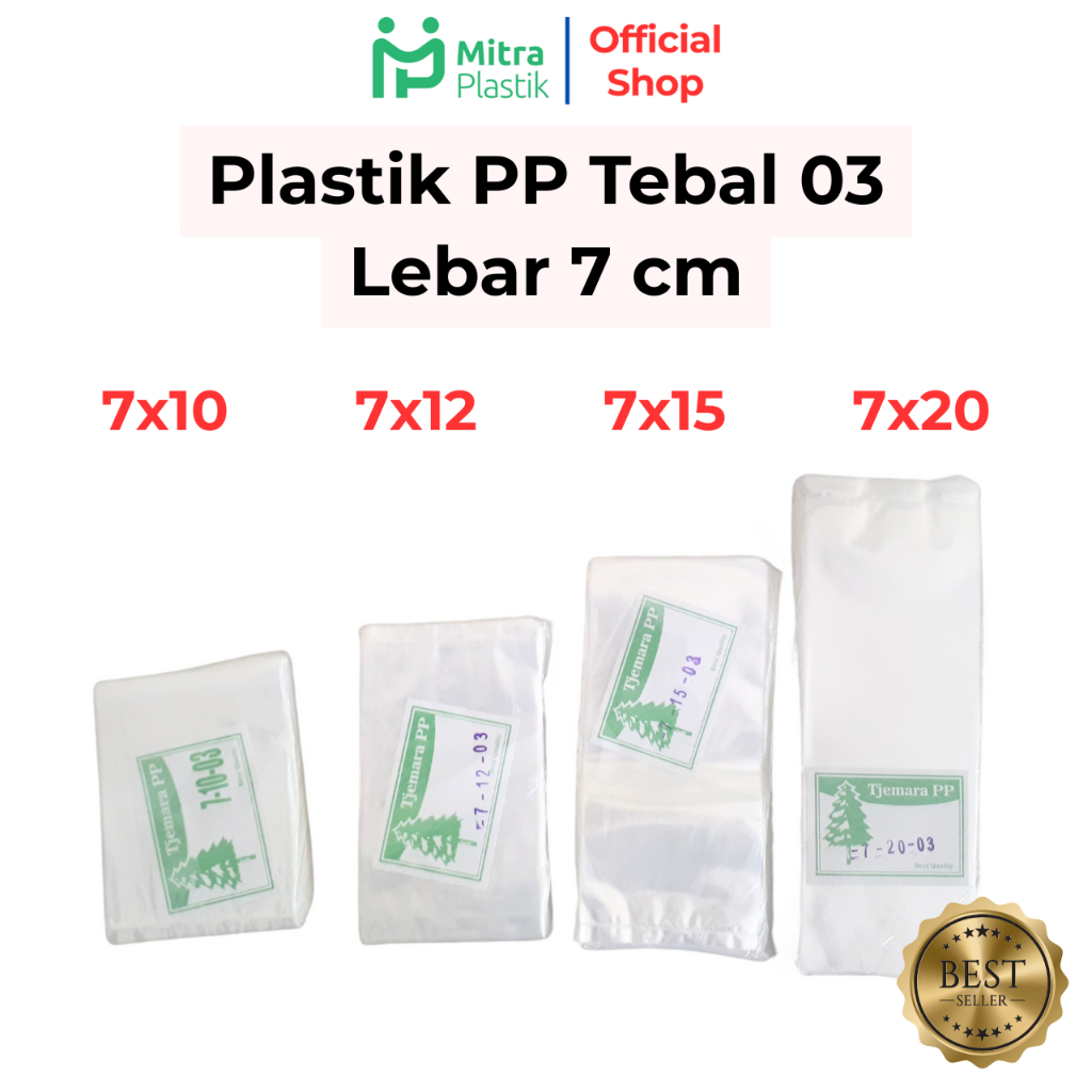 พลาสติก หน้า กว้าง 7 หนา 03 7x10 7x12 7x15 7x20 ถุงพลาสติกใสใส
