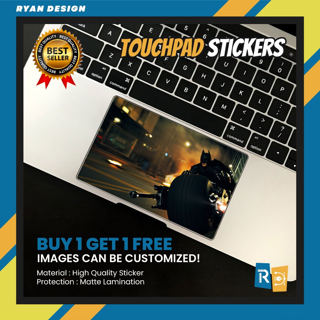 พรีเมี่ยม Garskin TouchPad แล็ปท็อปผิว Batman 2 TrackPad Protector TouchPad Protector (ซื้อ 1 แถม 1)