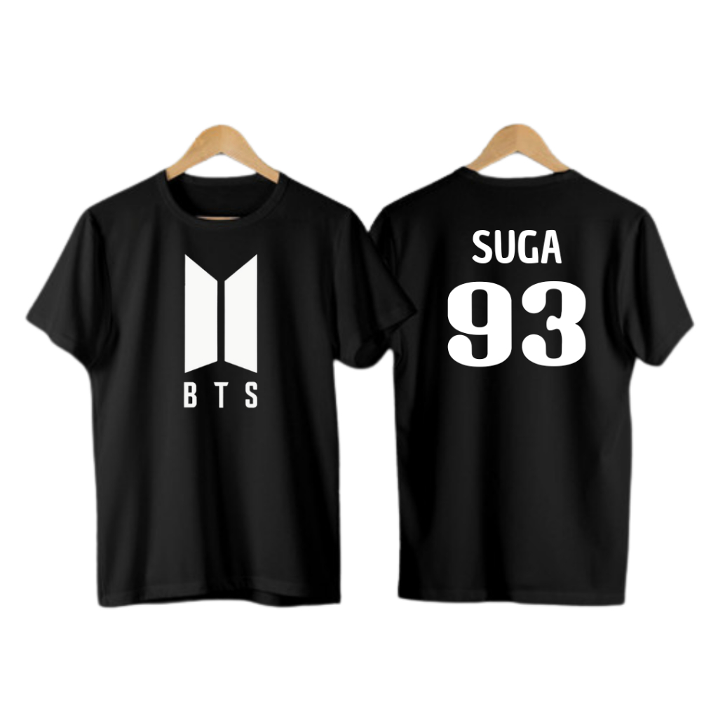 KATUN เสื้อยืด kpop bts เสื้อยืดสีดําเกาหลี bts