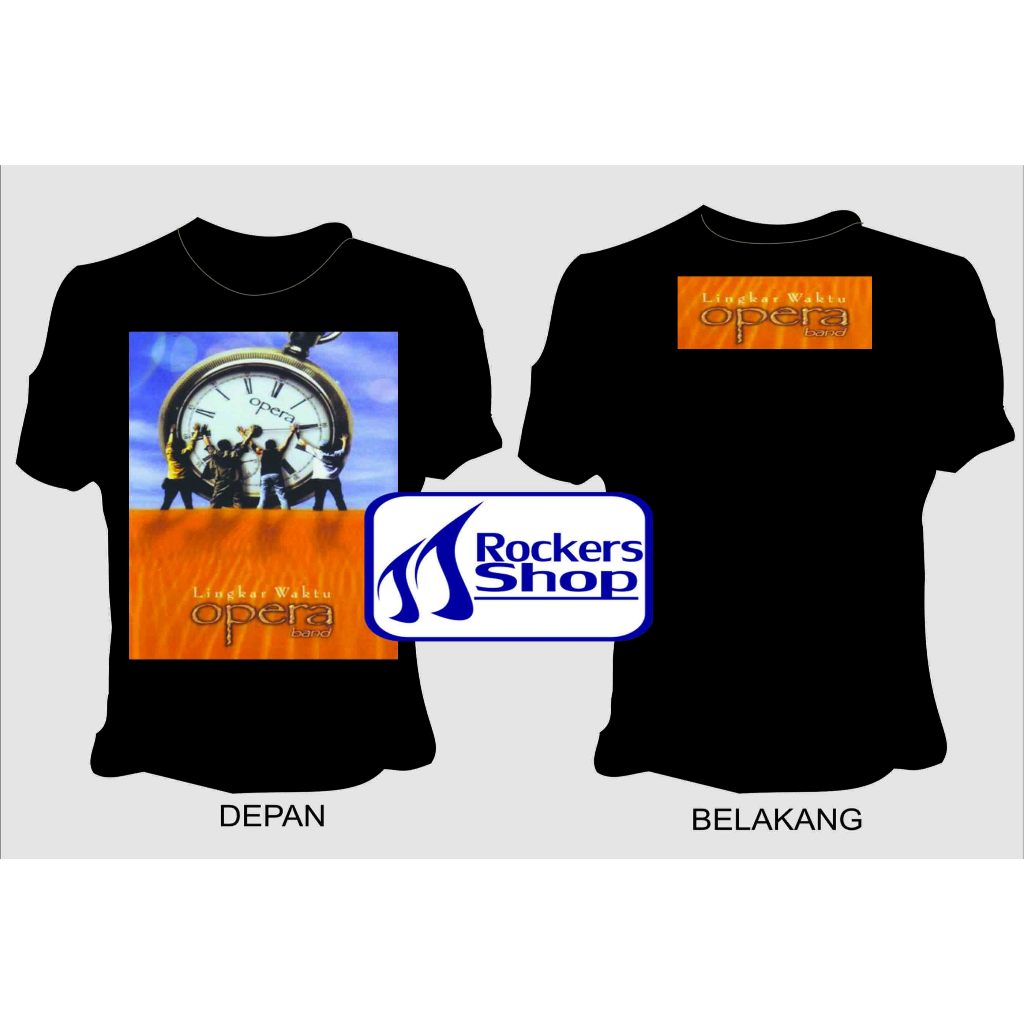 OPERA BAND เสื้อยืด ALBUM TIME CIRCLE OPHIE DANZO EDO WIDIZ BAND ROCK METAL OLD LEGEND