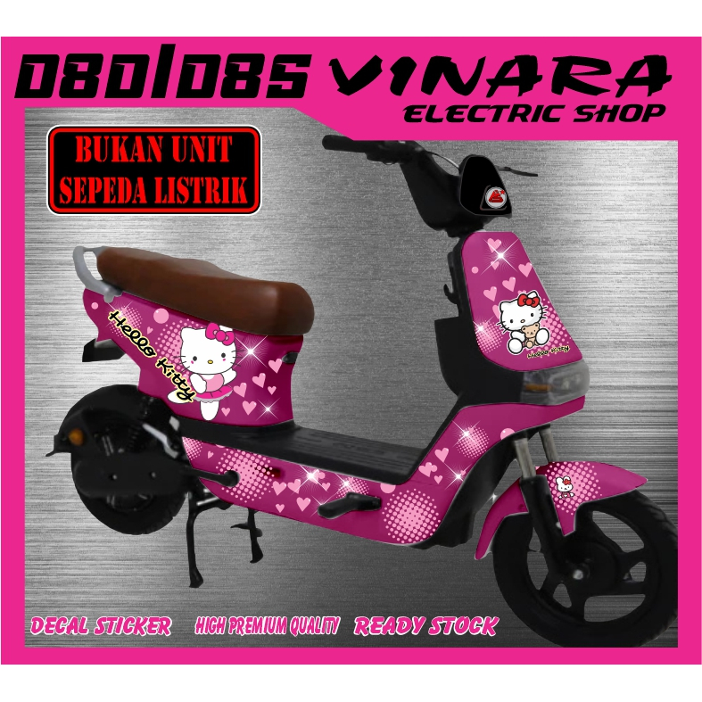Uwinfly D8D kitty-Uwinfly D8D/D8S - สติ๊กเกอร์รูปลอกสําหรับ hello Kitty motif จักรยานไฟฟ้าสําหรับ Uw