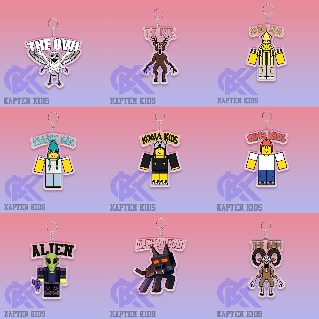 กันตุนแกน 99 คืนในป่า พวงกุญแจอะคริลิค 99 คืนในป่าน่ารัก