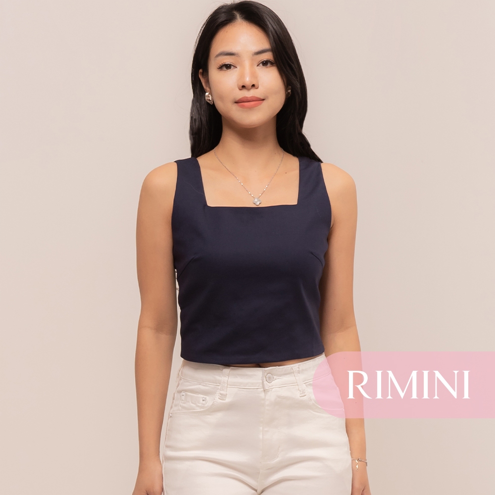 RIMINI - เสื้อกล้ามคอเหลี่ยมผู้หญิง Size XS-XL - Letizia Top 5S25035