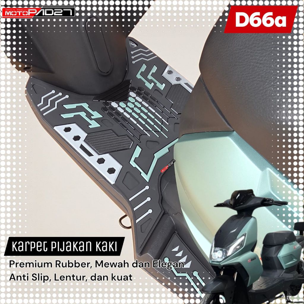 พรมยางพรีเมี่ยม D66a Footrest Uwinfly D66a