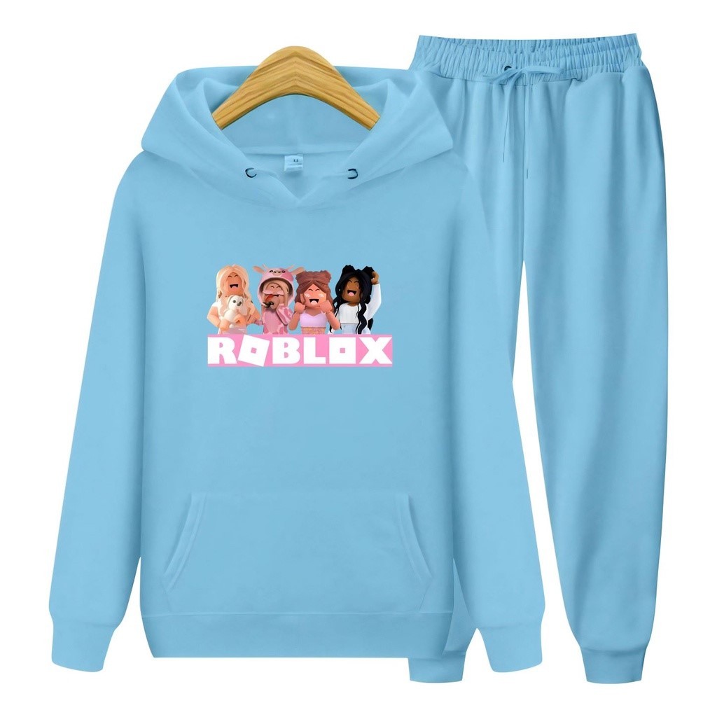 HNK - Roblox Girl Hoodie Set สําหรับอายุ 5-15 ปี