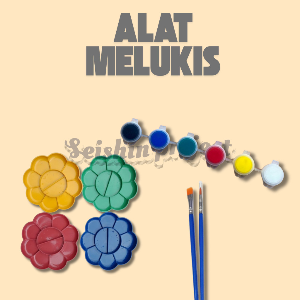 เครื่องมือวาดภาพ/เครื่องมือวาดภาพ/สีอะคริลิค/พู่กันวาดภาพ/พาเลทวาดภาพ